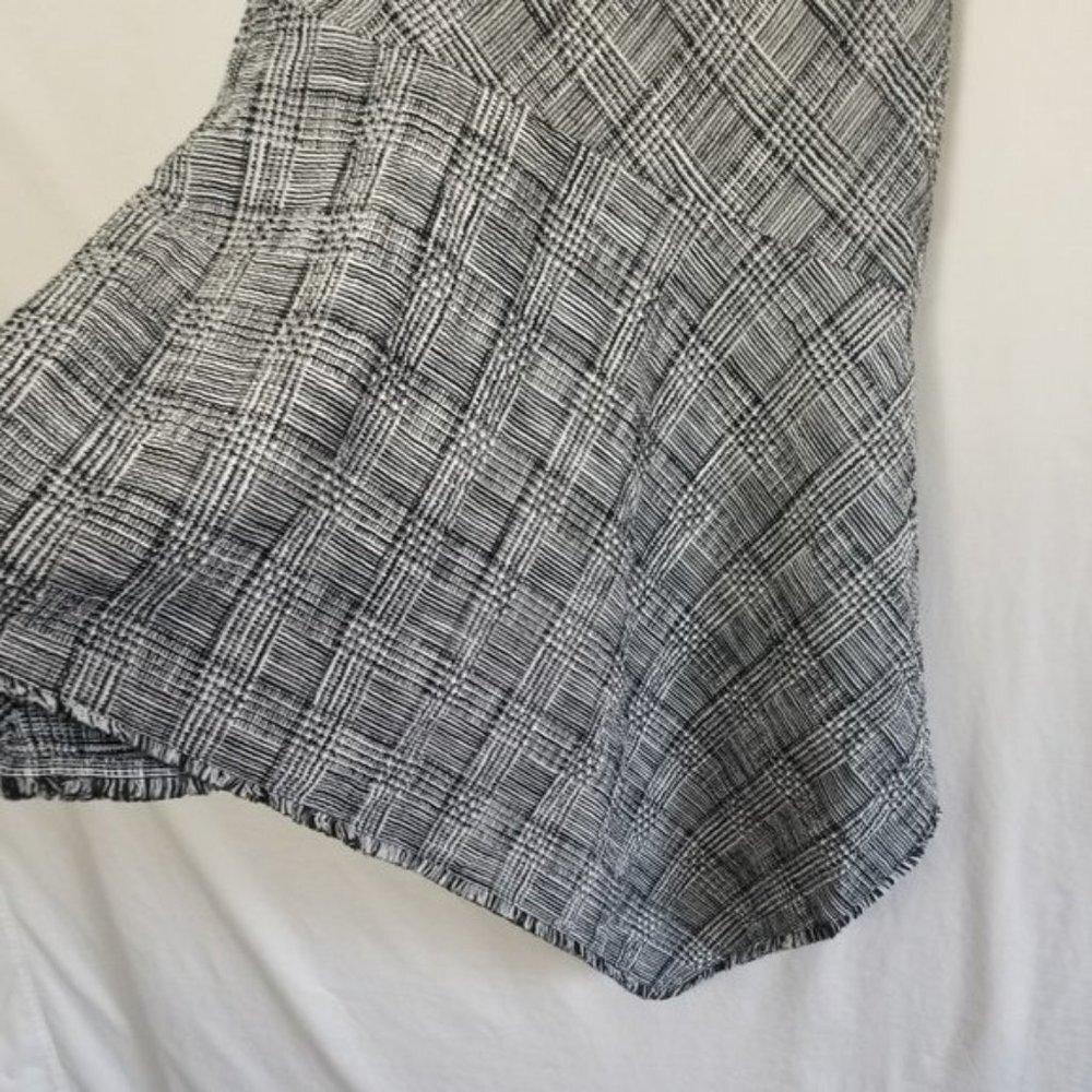 Fringe tweed Taylor sleeveless Asymmetrical dress size 10 (303) - Picture 7 of 11